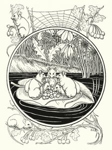 Egerek mint navigátorok (litho)