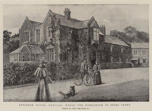Appleton House, Norfolk, ahol a nászút töltik alkotó: Percy Macquoid