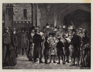 Carol énekel karácsony estéjén a Hampton Court Palace-ban