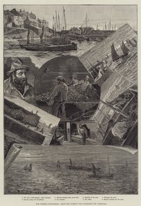 Halászati iparágaink, eresztőhálós pilchardhalászat Cornwallnál alkotó: Percy Robert Craft
