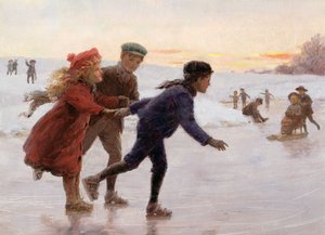 Gyermek korcsolya (olaj a fedélzeten)