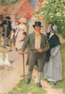 Illusztráció George Eliot Adam Bede című művéhez (színes litográfia)