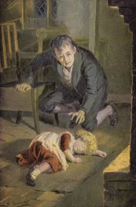 Illusztráció Silas Marnerhez, George Eliot (színes litó) alkotó: Percy Tarrant