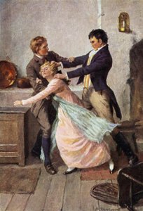 Illusztráció a Wuthering Heightshez, Emily Bronte (színes litó)