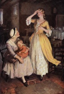 Illusztráció a Wuthering Heightshez, Emily Bronte (színes litó)