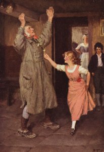 Illusztráció a Wuthering Heightshez, Emily Bronte (színes litó) alkotó: Percy Tarrant