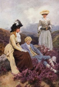 Illusztráció a Wuthering Heightshez, Emily Bronte (színes litó)