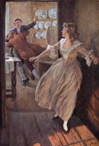 Illusztráció a Wuthering Heightshez, Emily Bronte (színes litó)