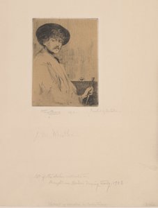 Whistler rendezése után Greyben: A festő portréja alkotó: Percy Thomas