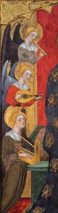 Madonna angyalokkal zenélnek részletek, 1380 körül