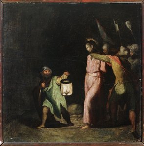 Krisztus szenvedése: Krisztus elvétele (olaj, fa alkotó: Perino del Vaga