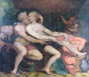 Jupiter és Danae, kb. 1533-1534.