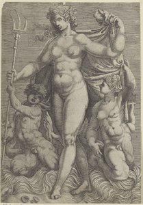 Thetis két tritonnal Neptunusz és Thetis tengeri istenekkel és csikóhalakkal (sorozat címe)