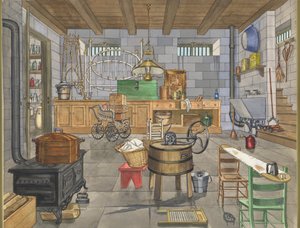 Városi Ház alagsora, 1910, c. 1947. alkotó: Perkins Harnly