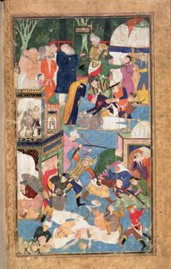 Add hozzá a 22703 fol.52v Iszfahán kifosztása 1387-ben, amely bemutatja Timur csapatainak fosztogatását, kifosztását és gyilkosságát alkotó: Persian School