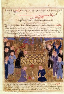 Dzsingisz kán temetése, 1430 körül alkotó: Persian School