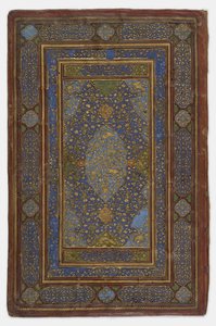 Könyvborító belsejében, 1500-30 alkotó: Persian School