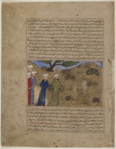 Jézus és Sam, egy Majma "al-tawarikhból, 1425 körül alkotó: Persian School
