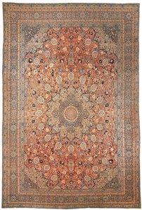Nagy Tabriz szőnyeg, Ardebil tervezésű, Perzsia északnyugati részén, 1880 körül alkotó: Persian School