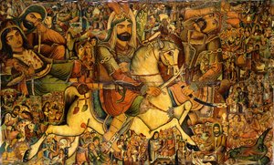 A karbalai csata, XIX alkotó: Persian School