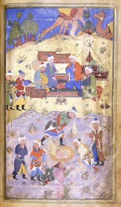 Yusuf kimentve a gödörből, 1492-3 alkotó: Persian School