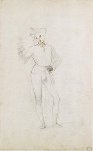 Tanulmány egy alakhoz a mágusok imádatában, 1470-1520 alkotó: Perugino