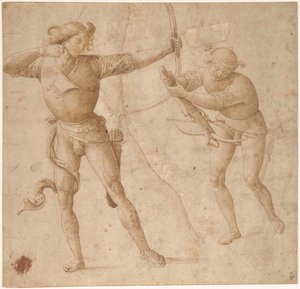Egy íjász és egy arbalista, c. 1500.