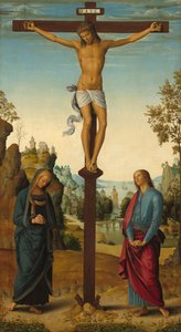 A keresztre feszítés a Szűzanyával, Szent Jánossal, Szent Jeromossal és Szent Mária Magdolnával..., c. 14821485