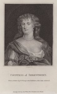 Anna Maria Talbot, Shrewsbury grófnője (metszet) alkotó: Peter (after) Lely