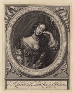 Barbara Villiers, Castlemaine grófnője, II. Károly király szeretője (metszet)
