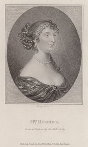 Margaret Hughes, angol színésznő (metszet)
