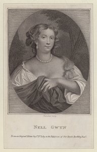 Nell Gwyn, II. Károly király szeretője (metszet)