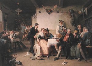 Meghívó táncra (olaj, vászon)