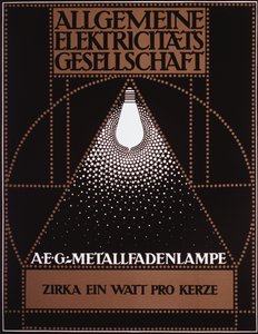 A General Electric Company reklámplakátja [AEG] 1910