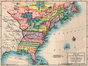 „Az észak-amerikai brit uradalmak térképe”, 1772, 1904 alkotó: Peter Bell