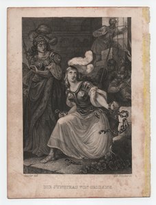 Az orleans-i szűz, 1840 körül (metszet) alkotó: Peter Carl Geissler