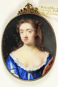 Sir Edward Villiers Knight-Marsall lánya (akvarell pergamen)