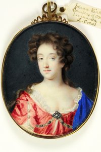 Diana Kirke, Oxford grófnője (akvarell pergamen)