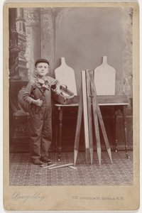 Egy ács segéd portréja,c. 1900 (fotó) alkotó: Peter Dingeldey
