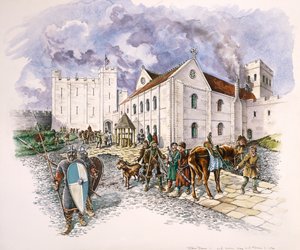 Keep and Palace, Old Sarum, Wiltshire, c1130, 1994 alkotó: Peter Dunn