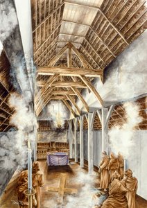 Lindisfarne Priory, c652AD, c1990-2010 alkotó: Peter Dunn