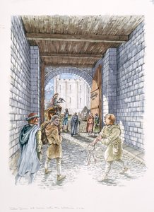 The Castle Gatehouse, Old Sarum, Wiltshire, c1130, 1994 alkotó: Peter Dunn