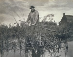 Hazatérés a mocsarakból, Élet és táj a Norfolk Broads-on, 1886 alkotó: Peter Emerson und Thomas Goodall