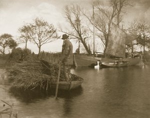The Gladdon Cutter Returns, Life and Landscape on the Norfolk Broads, 1886 körül alkotó: Peter Emerson und Thomas Goodall