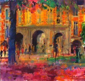 A királyi pavilon, Place des Vosges alkotó: Peter Graham (Contemporary)
