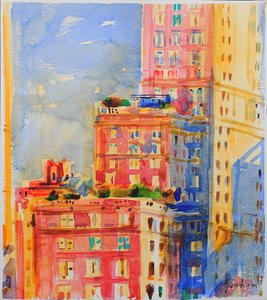 Ablakok az Upper East Side-on alkotó: Peter Graham (Contemporary)