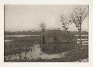 Nádas csónakház, XXXI. tábla az Életről és a tájról a norfolki táblákon alkotó: Peter Henry Emerson