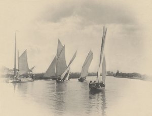 Vitorlásmérkőzés Horningben alkotó: Peter Henry Emerson