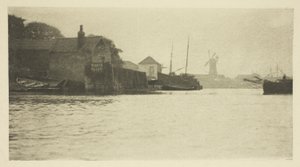 A North River felé tartva alkotó: Peter Henry Emerson