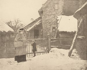 Piacra járás - Téli jelenet alkotó: Peter Henry Emerson